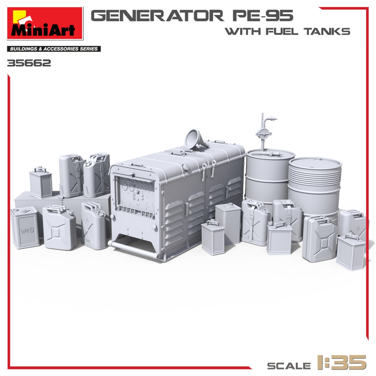 MiniArt 35662 Generator PE-95 with fuel tanks 1/35 – zdjęcie 2