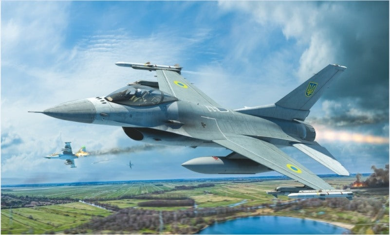 Kinetic K48157 F-16A MLU de l&amp;#39;armée de l&amp;#39;air ukrainienne au 1/48