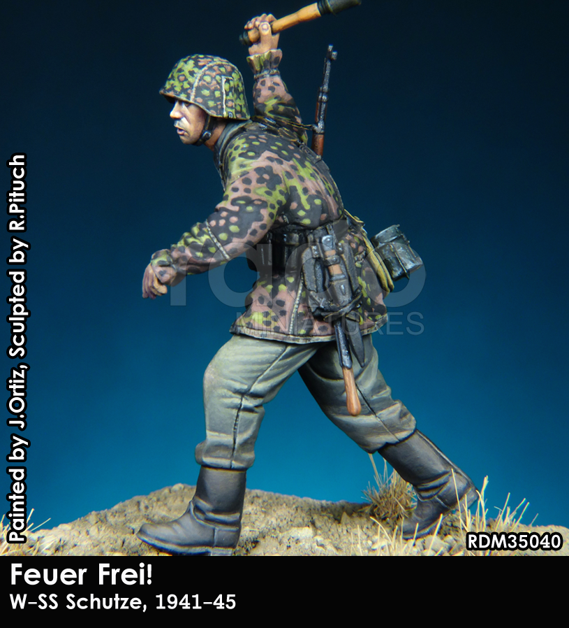 RADO Miniatures RDM35040 Feuer Frei W-SS Schutze w/Kar98k 1941-45 1/35 – zdjęcie 3