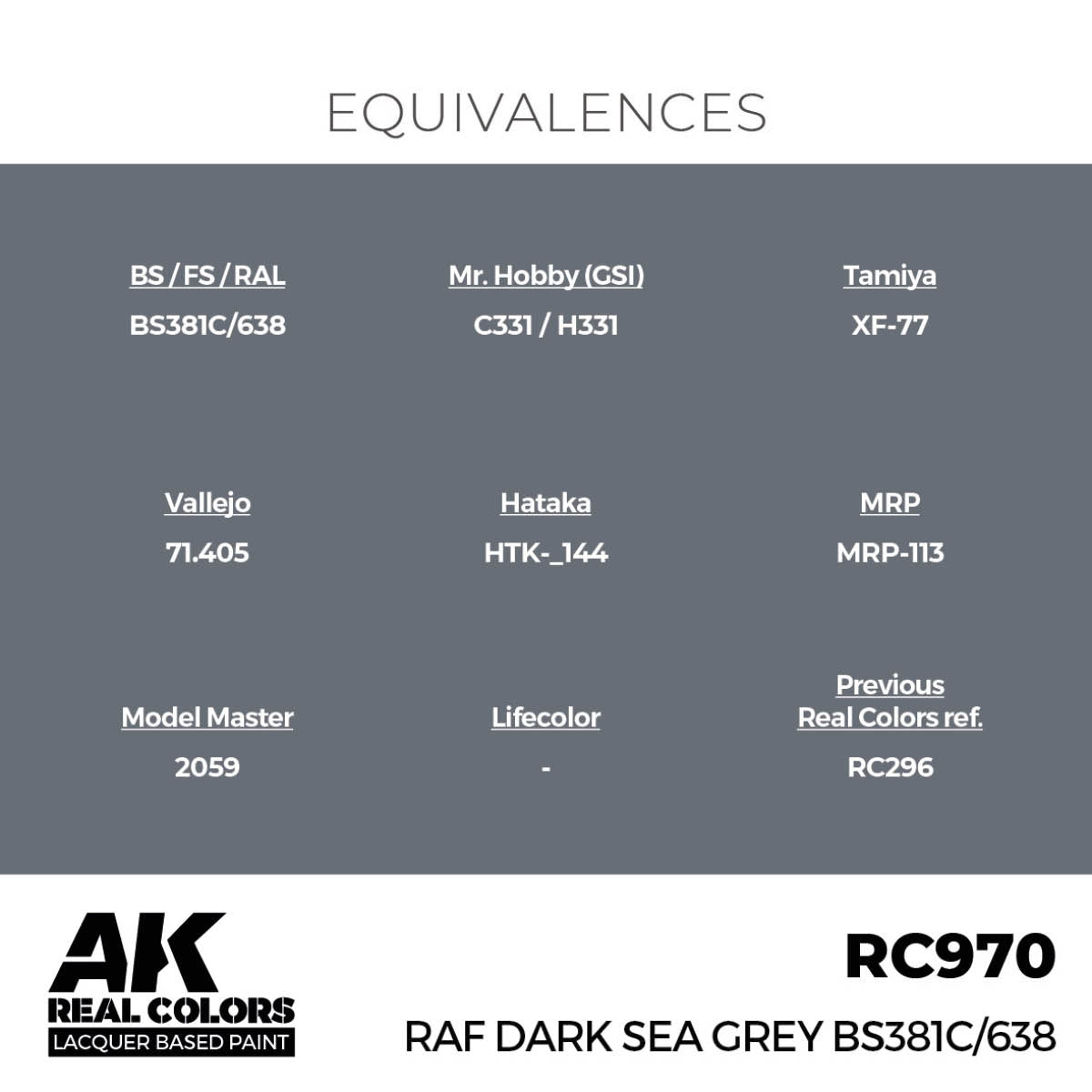 AK Interactive RC970 RAF Dark Sea Grey BS381C/638 17 ml – Bild 2