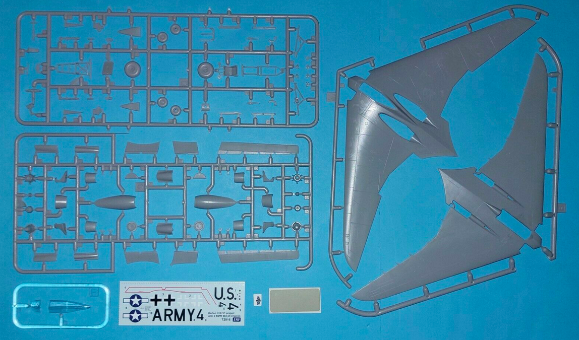 AMP 72017 Early Horten H IX V1 project w/BMW 003j 1/72 – Bild 3