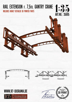 RT-Diorama 35695 Rail Extension f. 7,5to. Gantry Crane 1/35 – immagine 2