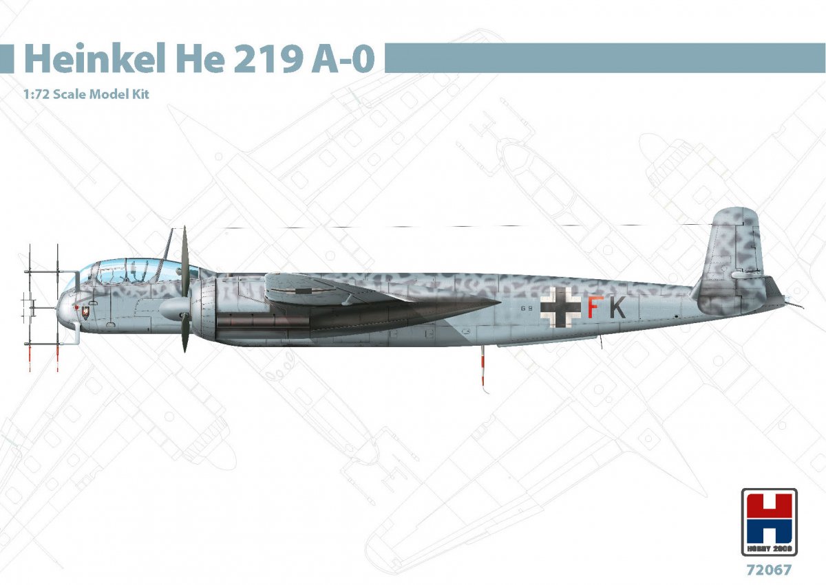 Hobby 2000 72067 Heinkel He 219 A-0 (DRAGON + CARTOGRAPHE + MASQUES) 1/72