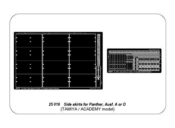 Aber 25019 Side skirts for Panther A/D 1/25 – immagine 9