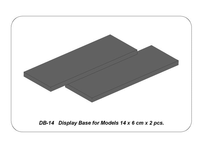 Aber DB-14 Display Base for Models 14 x 6 cm (2 pcs)