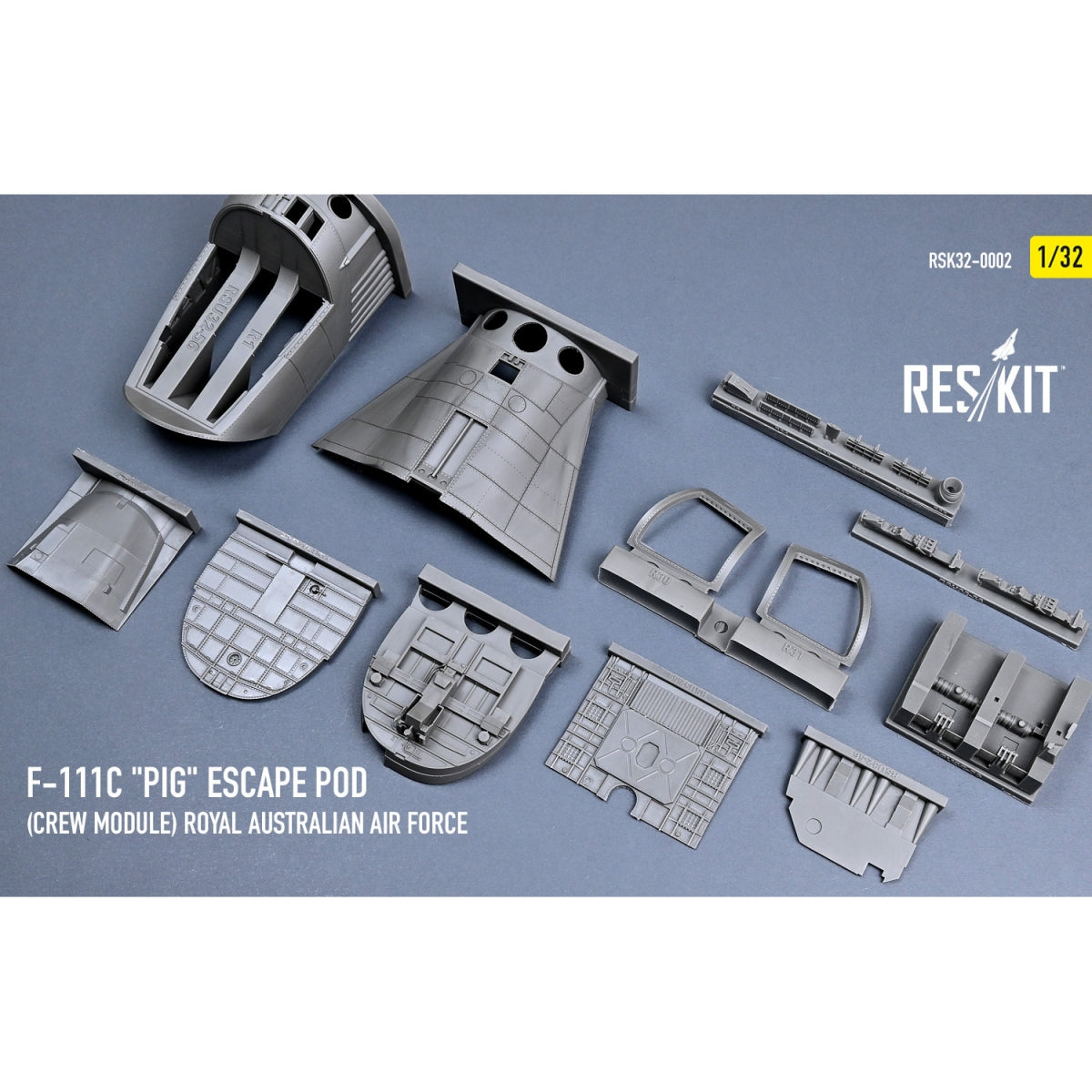 RESKIT RSK32-0002 F-111С "Pig" Escape Pod (Crew Module) Royal Australian Air Force - resin model kit 1/32