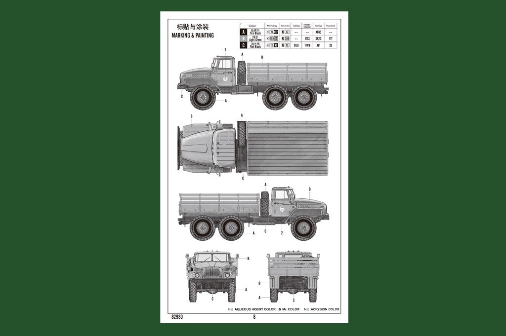 Hobby Boss 82930 Camion russe URAL 4320 1/72 – image 3