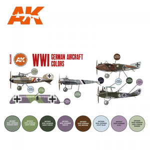 AK Interactive AK11710 WWI GERMAN AIRCRAFT COLORS 8x17 ml – imagen 2