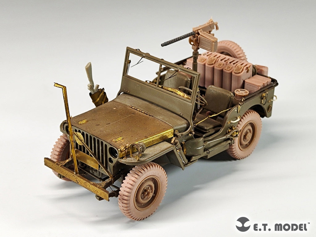 E.T. Model P35-156 U.S.Army Jeep Willys MB 1/4-ton 4x4 Truck Sagged Wheels 1/35 – immagine 5