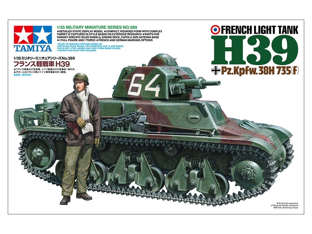Tamiya 35389 French Light Tank H39 Pz.Kpfw.38H 735(f) 1/35 – image 2