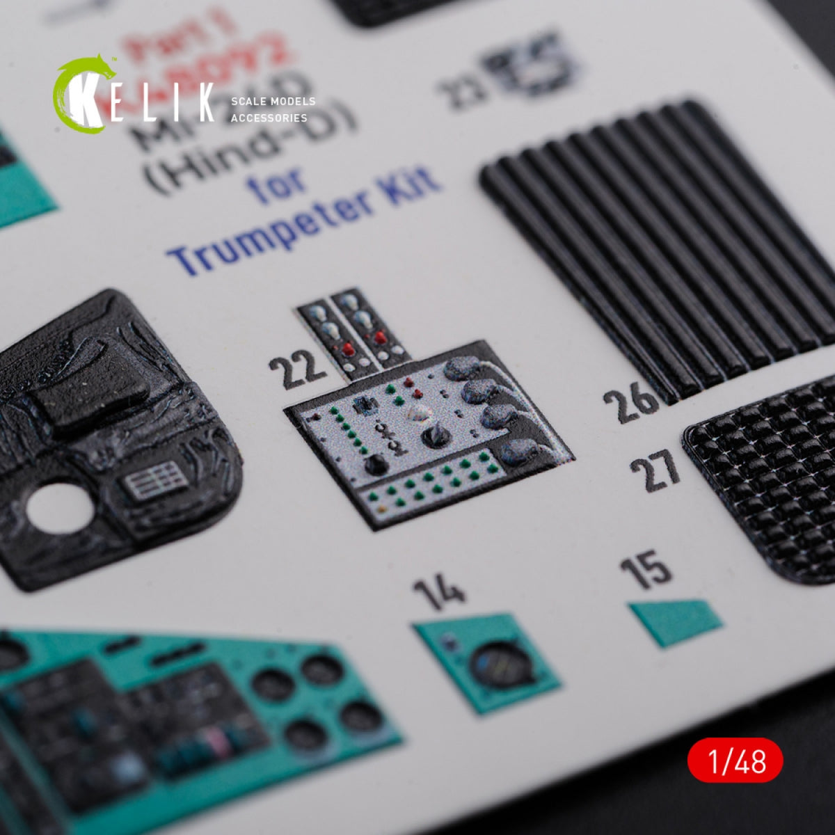 KELIK K48092 Mi-24D (Hind-D) interior 3D decals for Trumpeter kit 1/48 – immagine 7