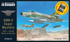 Special Hobby 48238B Dassault SMB-2 Super Mystere / Sa&amp;#39;ar - Israeli Storm in the Sky&amp;#39; (Kit+Book) 1/48