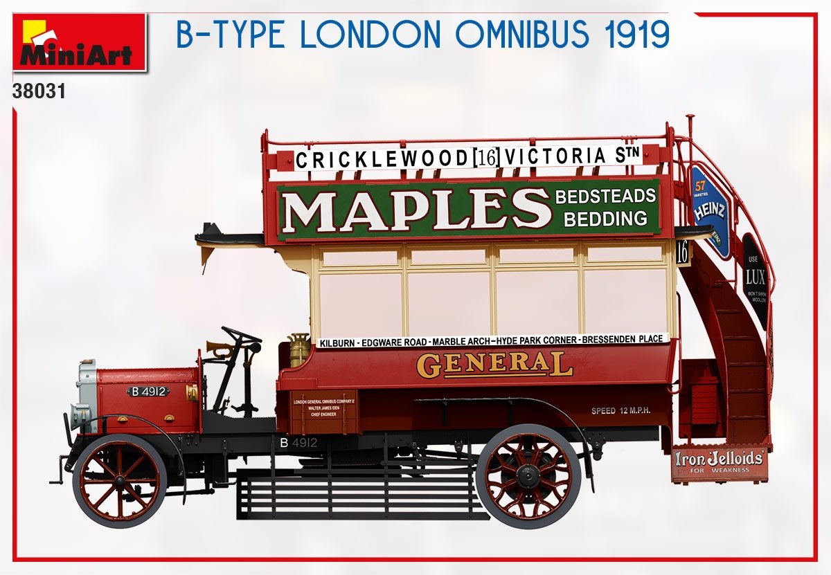 MiniArt 38031 B-TYPE LONDON OMNIBUS 1919 1/35 – Bild 11