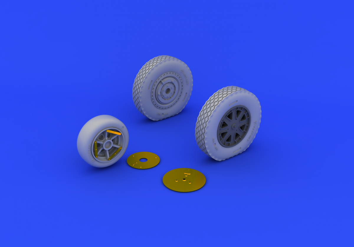 Eduard 632073 P-39 wheels late KITTY HAWK 1/32 – Bild 2