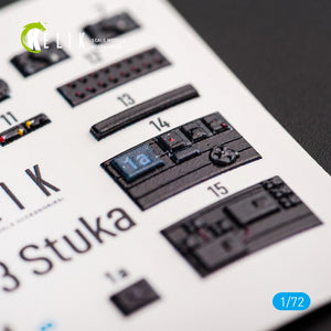 Kelik K72045 Junkers Ju 87D-3 Stuka - Interior 3D Decal for Special Hobby kit 1/72