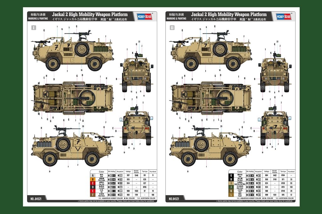 Hobby Boss 84521 Jackal 2 High Mobility Weapon Platform 1/35 – immagine 5