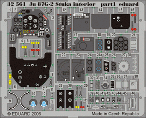 Eduard 32561 Ju 87G-2 Stuka interior 1/32 HASEGAWA – imagen 3