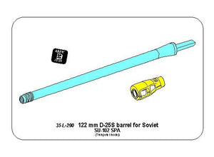 Aber 35L-290 Lufa 122mm D-25S do rosyjskiego działa SU-102 (Trumpeter) 1/35 – Bild 4