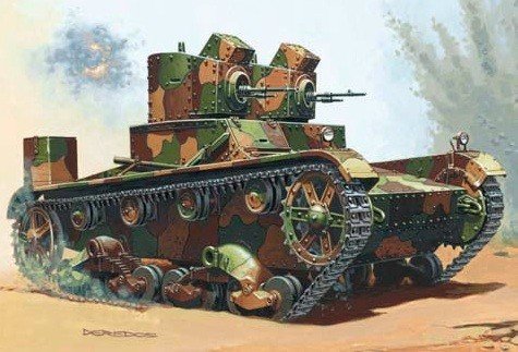 Mirage Hobby 35303 VICKERS E Mk A tank 1/35