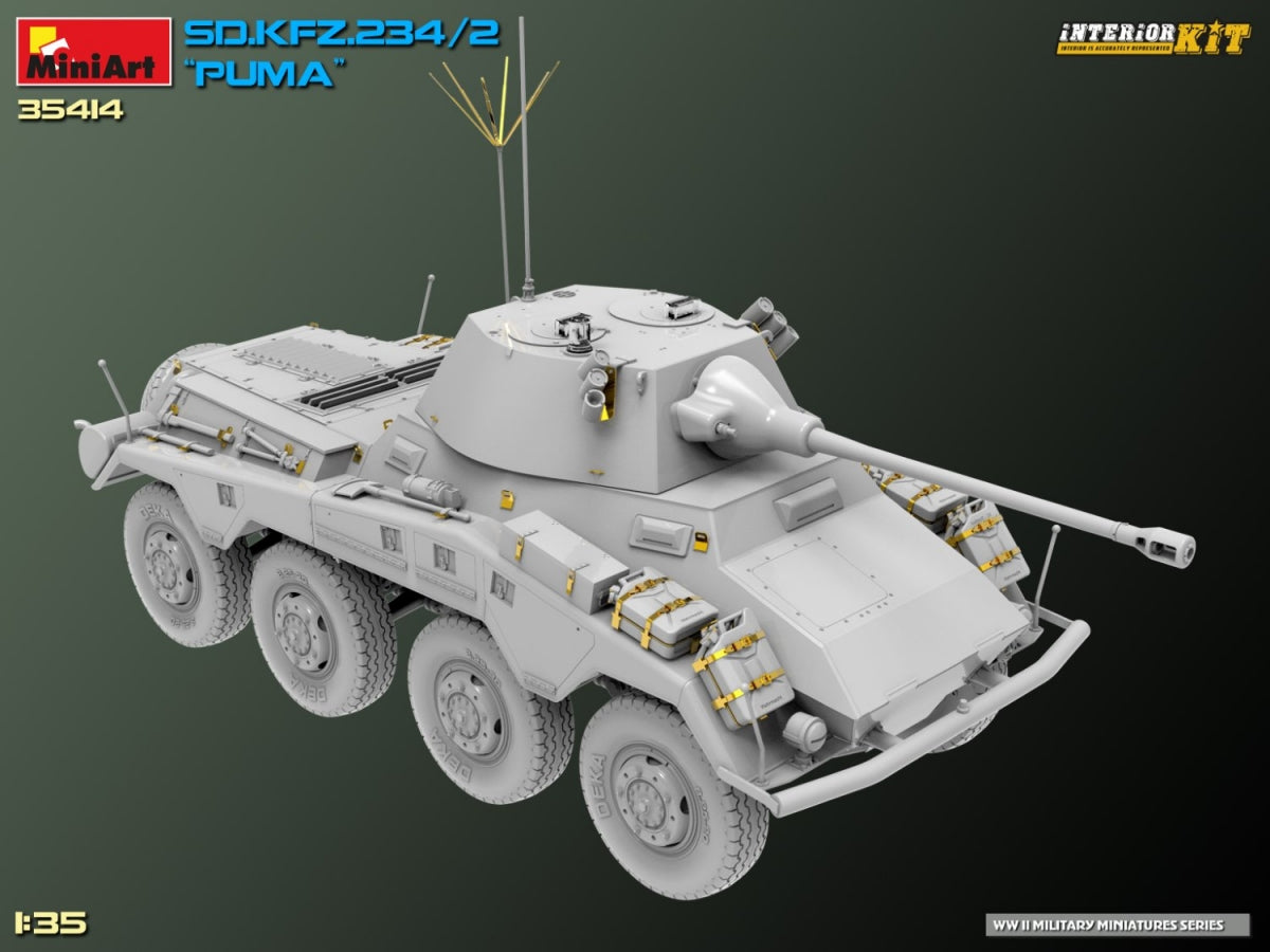 MiniArt 35414 Sd.Kfz. 234/2 PUMA. INTERIOR KIT 1/35 – Bild 7