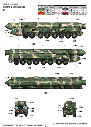 Trumpeter 01082 15U175 TEL of RS-12M1 Topol-M ICBM complex 1/35 – immagine 26