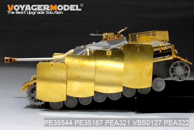 Voyager Model PEA321 WWII German StuG.IV Pivot-Mounting Swinging Type Hull Side Armour Skirts (For DRAGON) 1/35 – zdjęcie 4