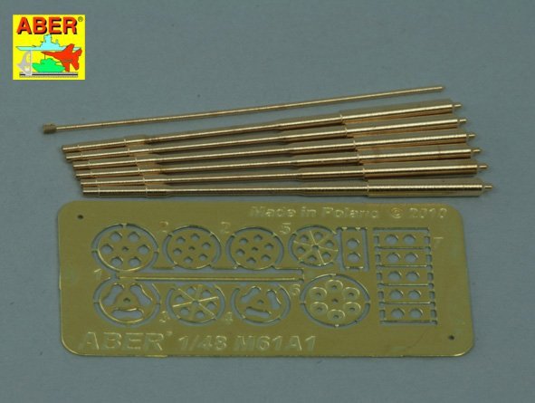 Aber A48 050 Set of barrels for 20 mm gun M61A1used in modern US Force aircrafts 1/48 – immagine 9