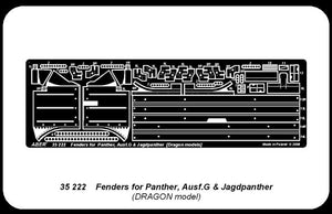 Aber 35222 Fenders for Panther Ausf.G and Jagdpanther 1/35 – immagine 4