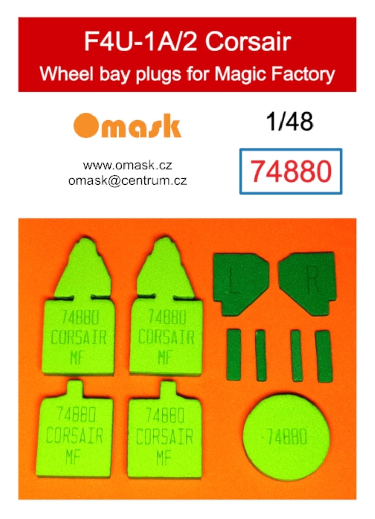 Omask 74881 Fairey Fulmar Mk.II wheel bay plugs (for Trumpeter 05823) 1/48 – Bild 2