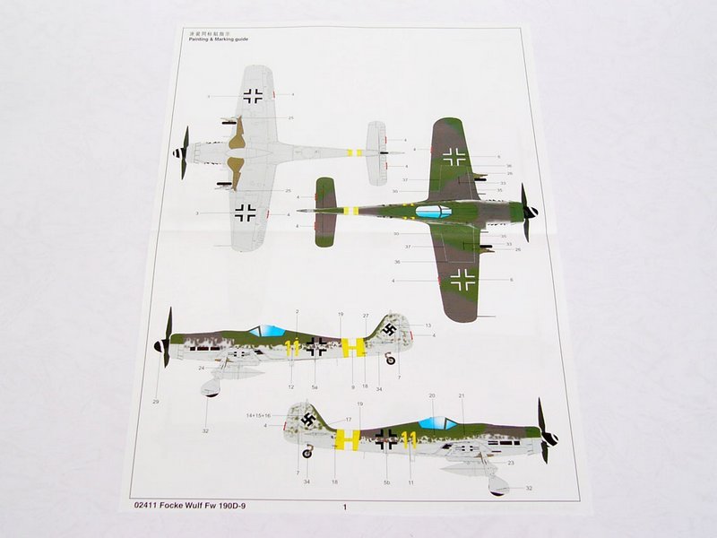Trumpeter 02411 Focke-wulf Fw190 D-9 1/24 – imagen 2