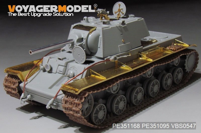 Maquette Voyager PE351168B KV-1 russe Mod.1942 de base (version B avec canon) (pour TRUMPETER 09597) 1/35 – image 2