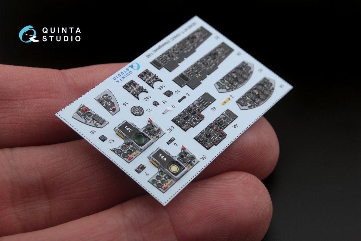 Quinta Studio QD48147 F-104A/C 3D-Printed &amp;amp; coloured Interior on decal paper (for Hasegawa kit) 1/48 – zdjęcie 2