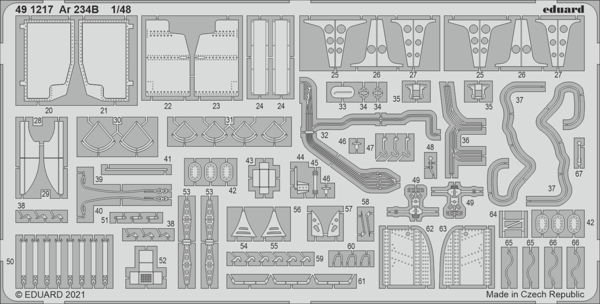 Eduard 491217 Ar 234B HASEGAWA/HOBBY 2000 1/48