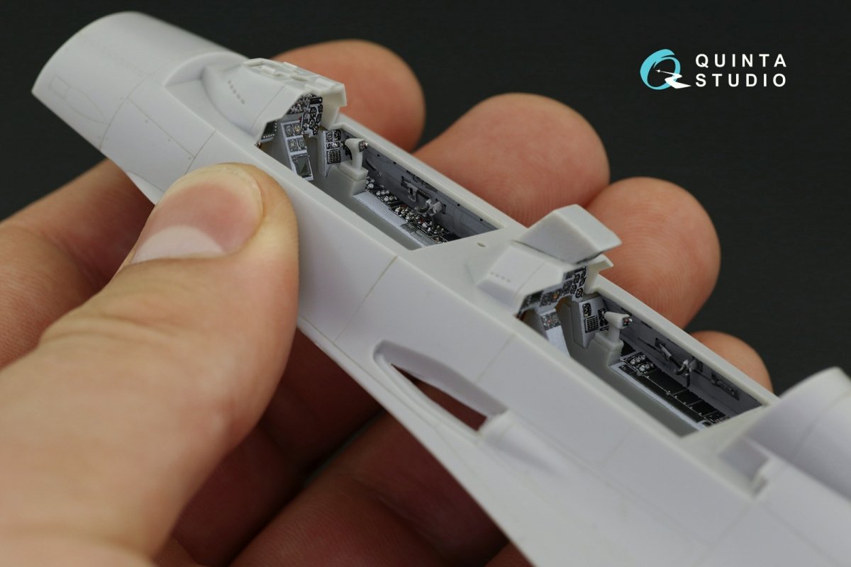 Quinta Studio QD48221 F-16B 3D-Printed &amp;amp; coloured Interior on decal paper (Hasegawa) 1/48 – Bild 4