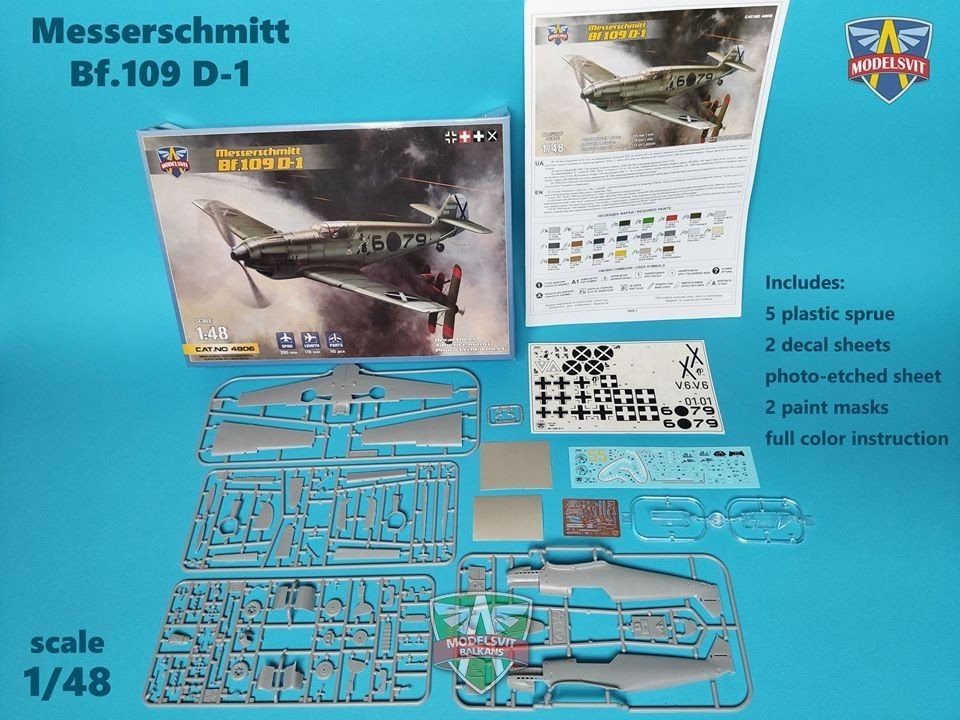 Modelsvit 4806 Messerschmitt Bf.109 D-1 1/48 – imagen 6