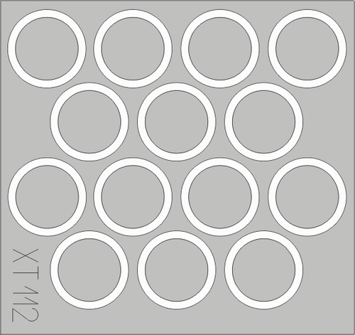 Masque de roue Eduard XT112 M-36 Jackson 1/35 ACADEMY