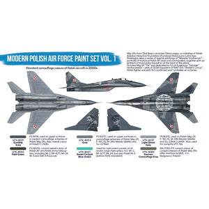 Hataka HTK-BS17 Modern Polish Air Force paint set vol. 1 – imagen 2