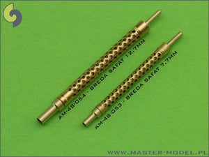 Master AM-48-054 Italian machine gun Breda SAFAT 12,7mm barrels (2pcs) 1/48 – immagine 4