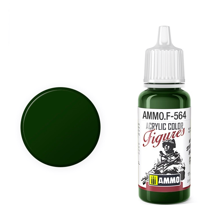 Peinture pour figurines AMMO of Mig Jimenez F564 Vert Militaire 17 ml