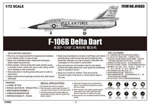 Trumpeter 01683 US F-106B Delta Dart 1/72 – Bild 4