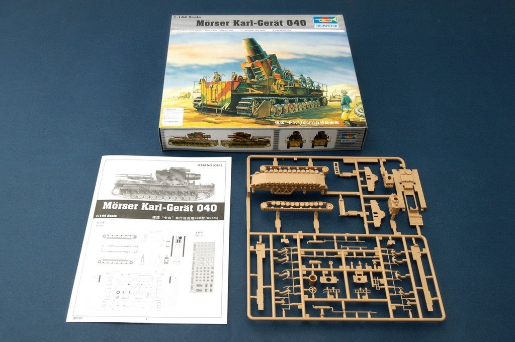 Trumpeter 00101 Morser Karl-Gerat 040/041 (Initial Version) 1/144 – imagen 2