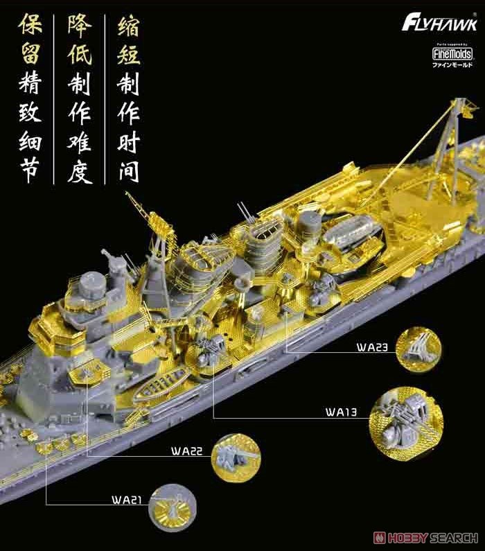 Flyhawk FH770002 IJN Cruiser Takao PE Sheet (Fuj40171) 1/700 – immagine 3