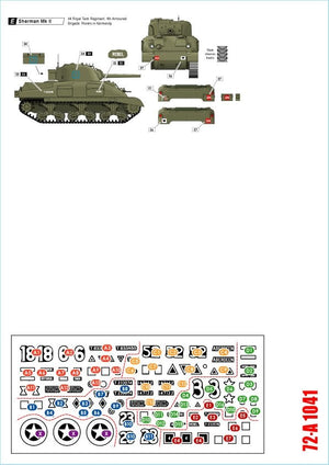 Star Decals 72-A1041 British Shermans. 75th D-Day Special. Sherman Mk I / Mk II / Mk III / Mk I Hybrid 1/72 – Bild 2