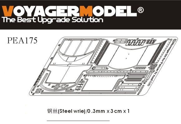 Maquette Voyager PEA175 Coffre de rangement pour char allemand Pz.Kpfw.IV de la Seconde Guerre mondiale (pour Ausf.B/C/D) 1/35