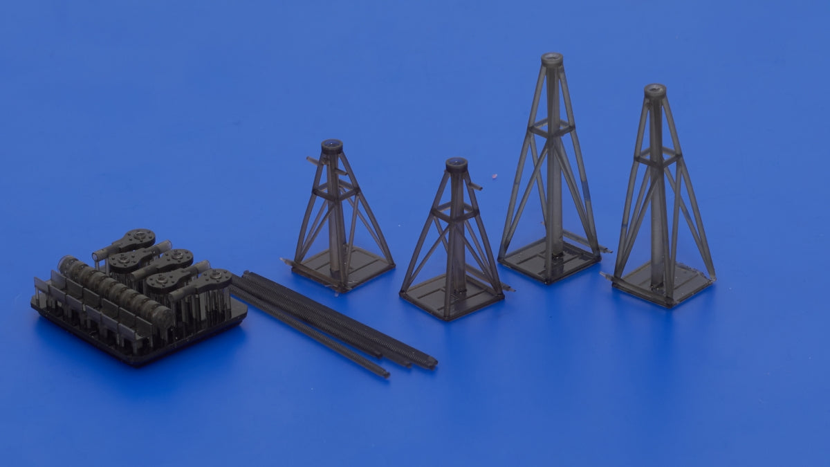 Omask 104815 Jack stand set Luftwaffe 3D print 1/48 – imagen 3