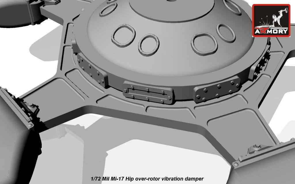 Armory Models ACA7277 Mil Mi-8/-17 Hip rotor vibration damper 1/72 – immagine 6
