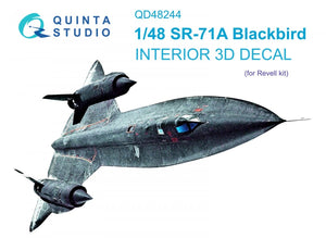 Quinta Studio QD48244 SR-71A 3D-Printed &amp;amp; coloured Interior on decal paper (Revell) 1/48