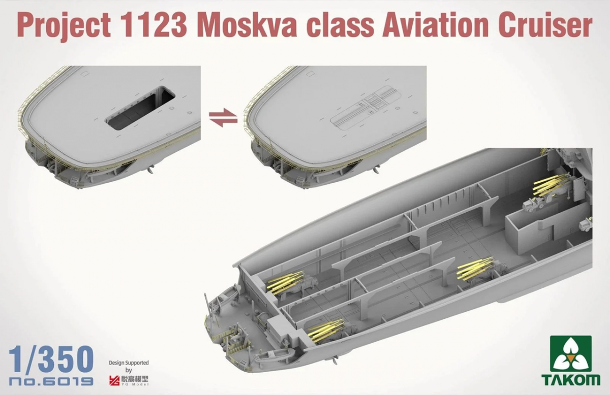 Takom 6019 Project 1123 Moskva Class Aviation Cruiser 1/350