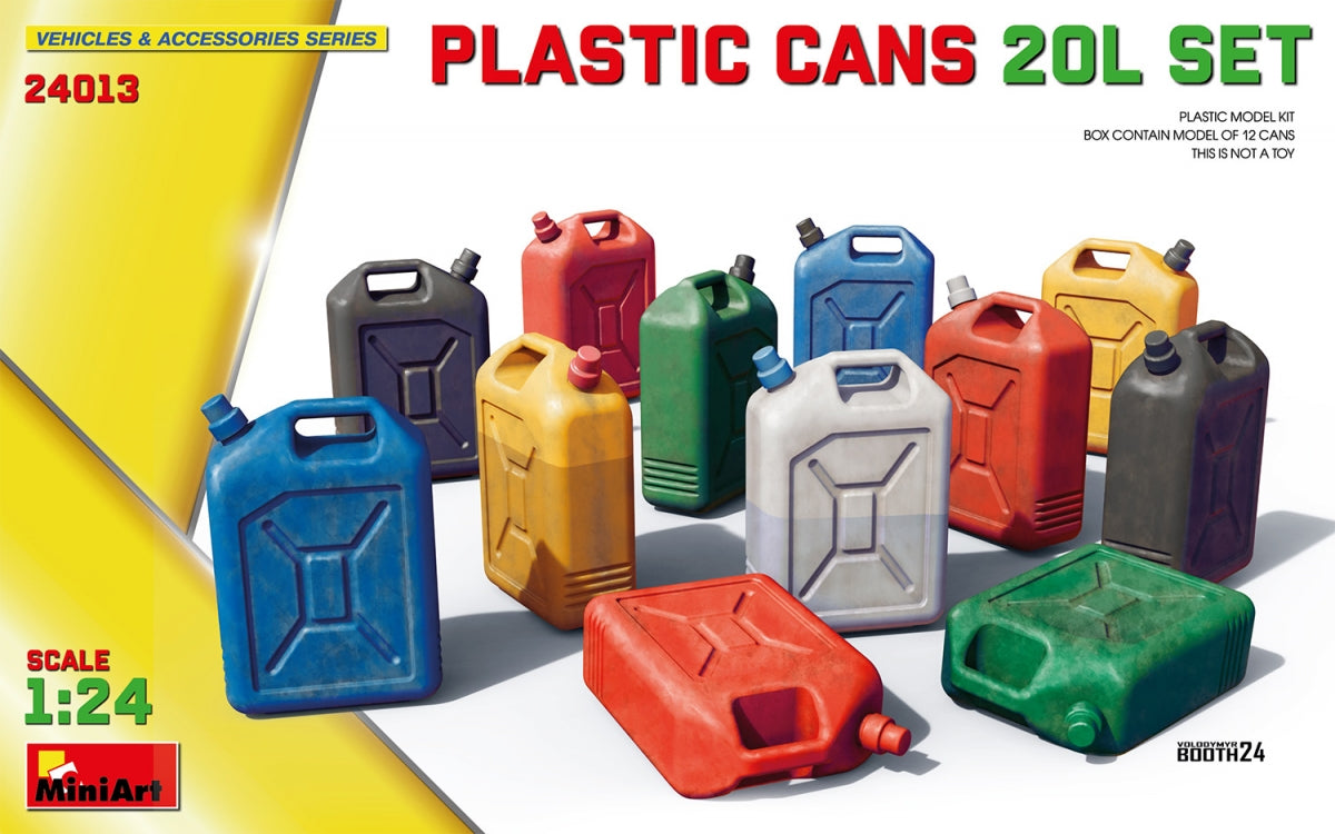 MiniArt 24013 PLASTIC CANS 20L SET 1/24