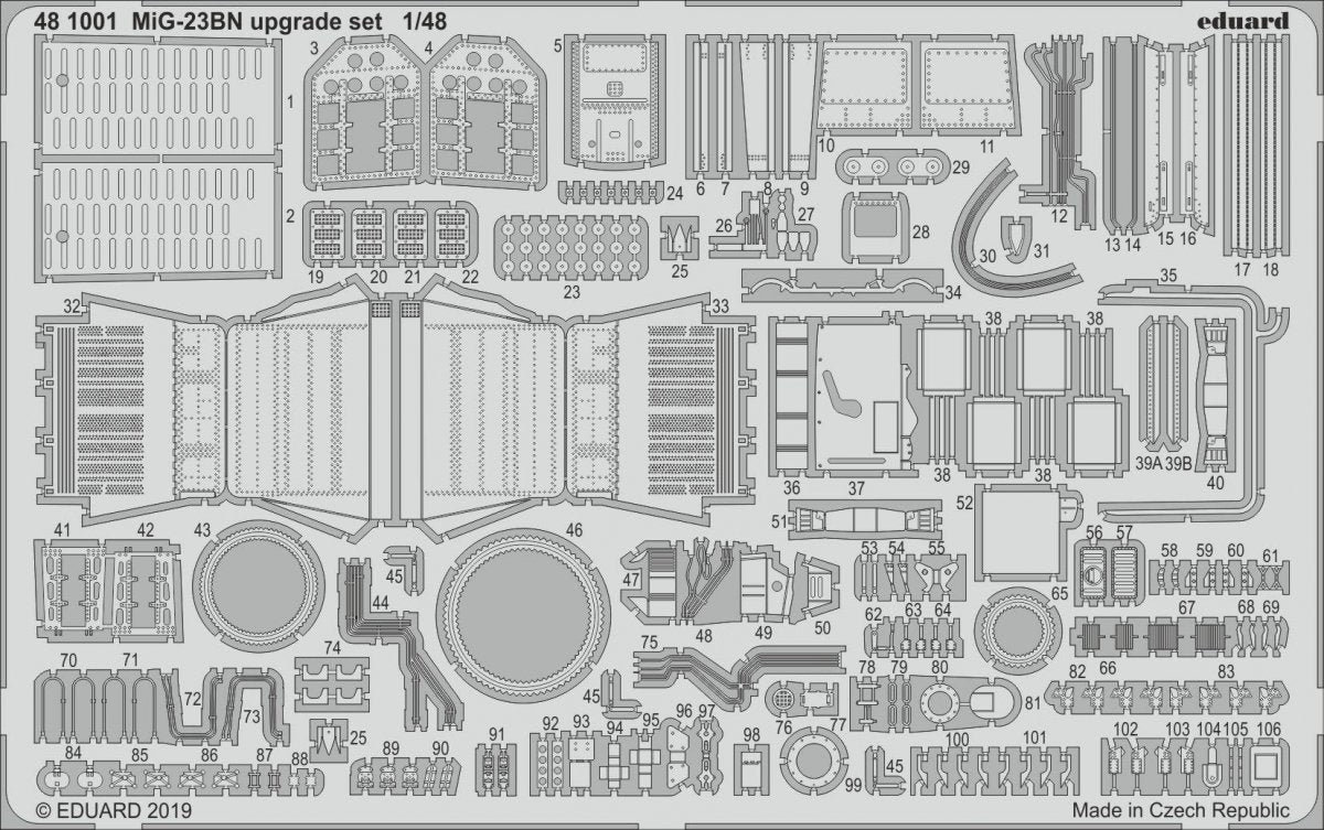 Eduard 481001 MiG-23BN upgrade set 1/48 EDUARD